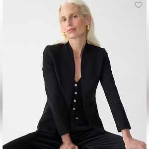 J. Crew black blazer in stretch twill